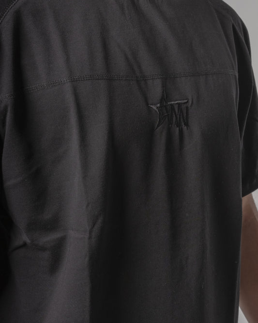 Black stitch tee